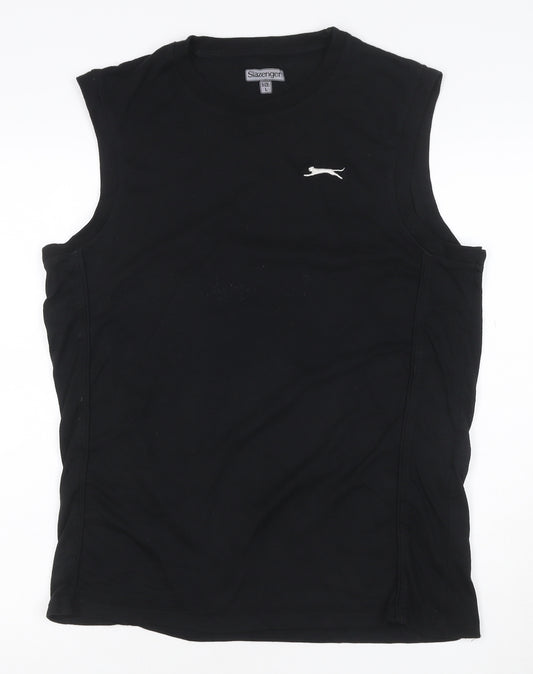Slazenger Men's Black Sleeveless Crew Neck Athletic T-Shirt Size L