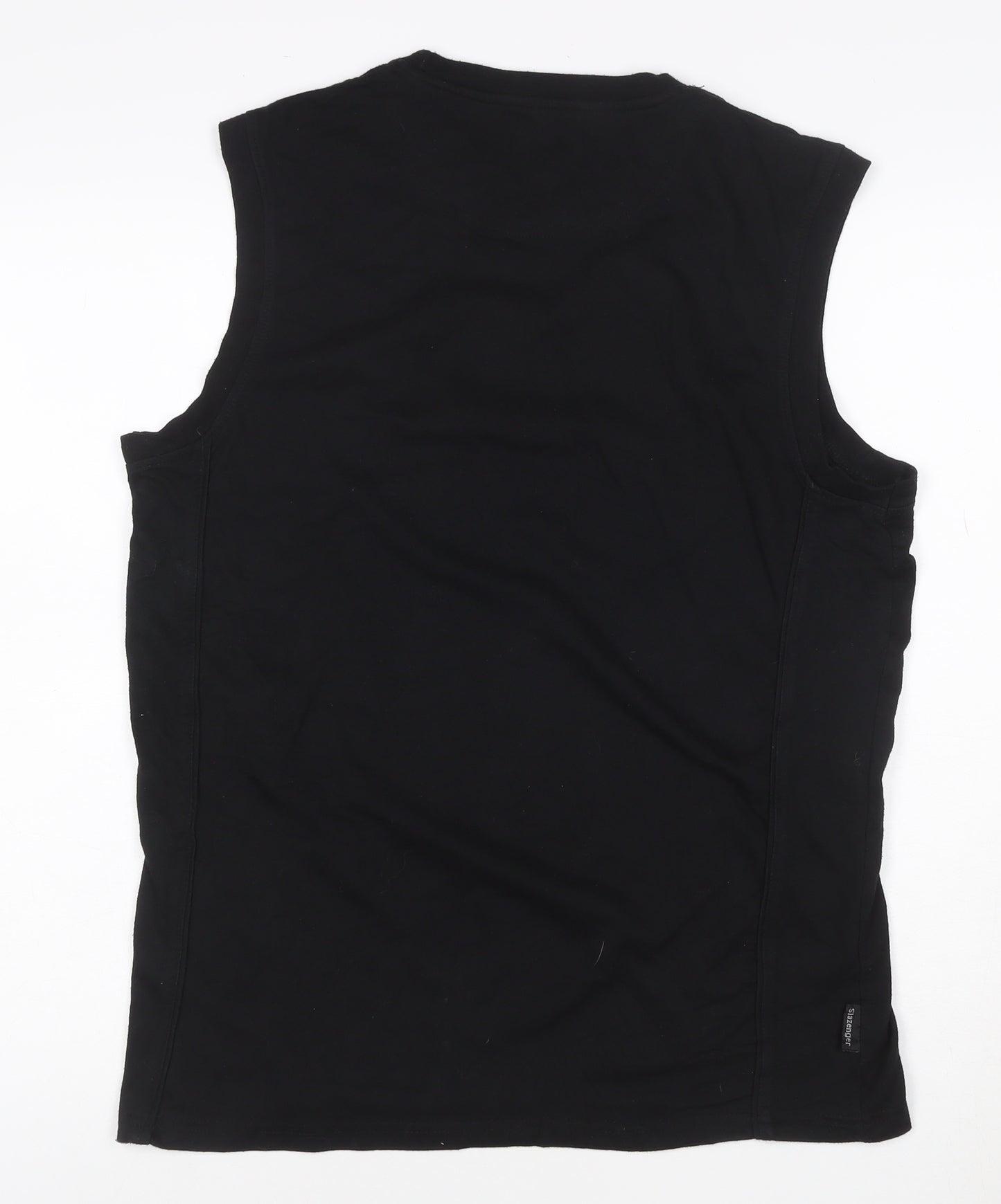 Slazenger Men's Black Sleeveless Crew Neck Athletic T-Shirt Size L