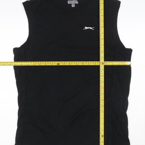 Slazenger Men's Black Sleeveless Crew Neck Athletic T-Shirt Size L