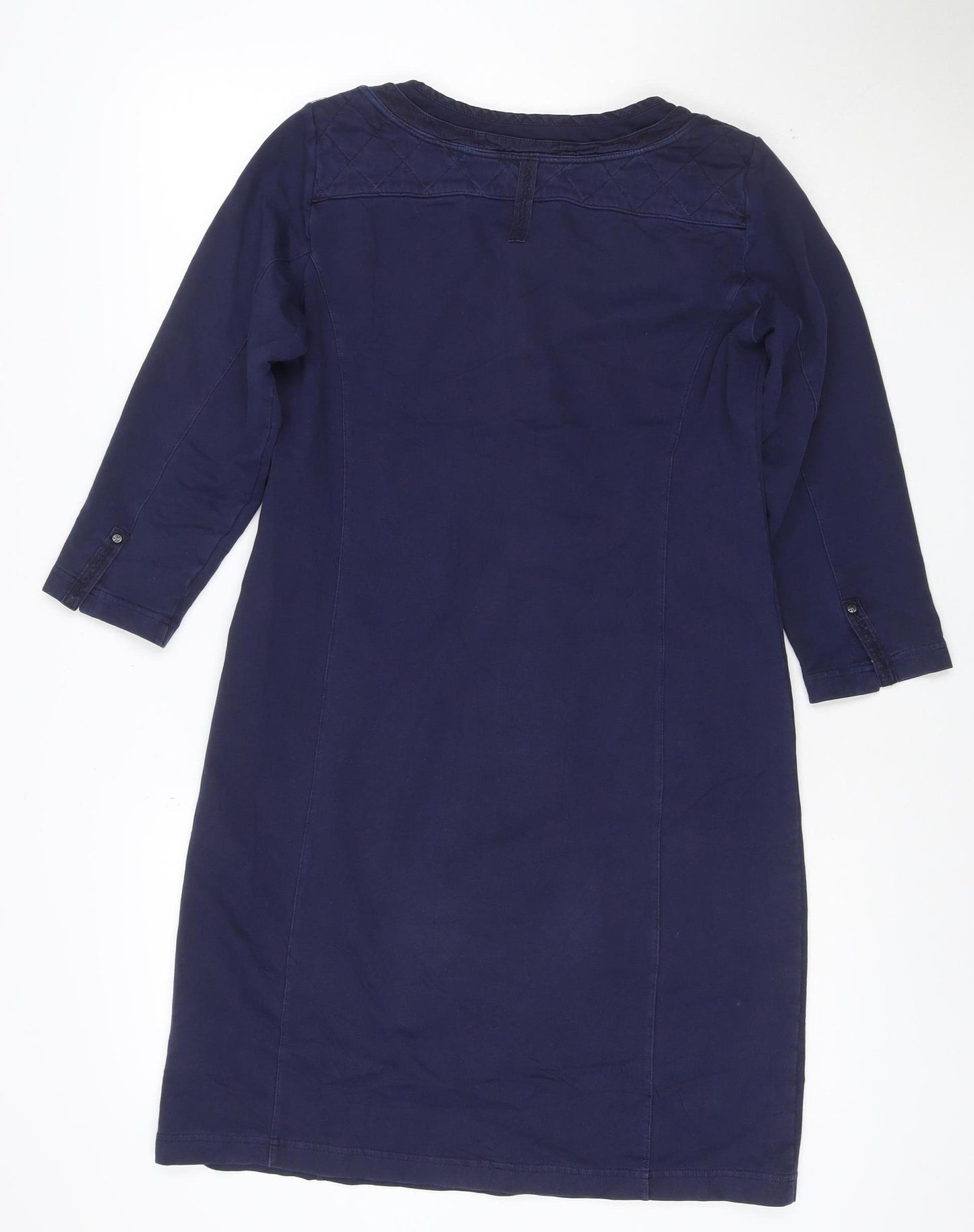 Sandwich Women’s Navy Blue S Shift Dress 3/4 Sleeve Cotton Blend