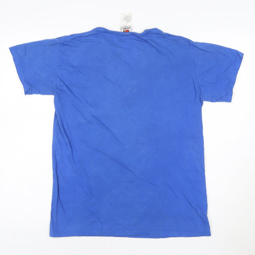 Cedar Wood State Men's Blue Angry Birds Graphic T-Shirt Size M
