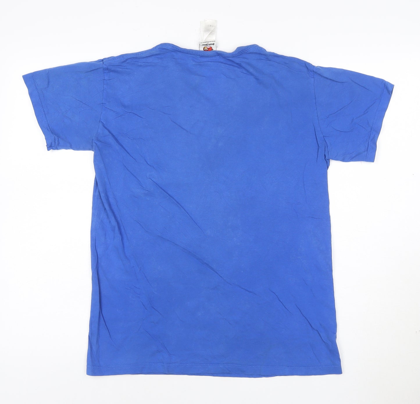 Cedar Wood State Men's Blue Angry Birds Graphic T-Shirt Size M