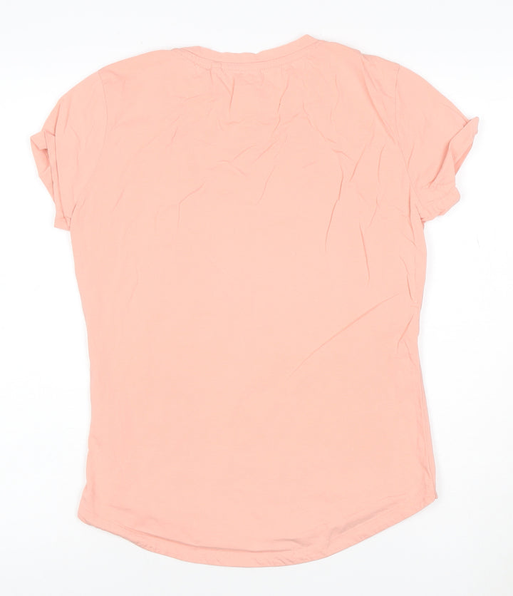 Diesel Womens Pink Cotton Basic T-Shirt Size S