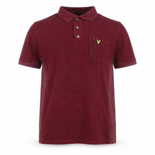 Lyle & Scott Boys Red Polo Shirt 12-13 Years Short Sleeve Cotton Top