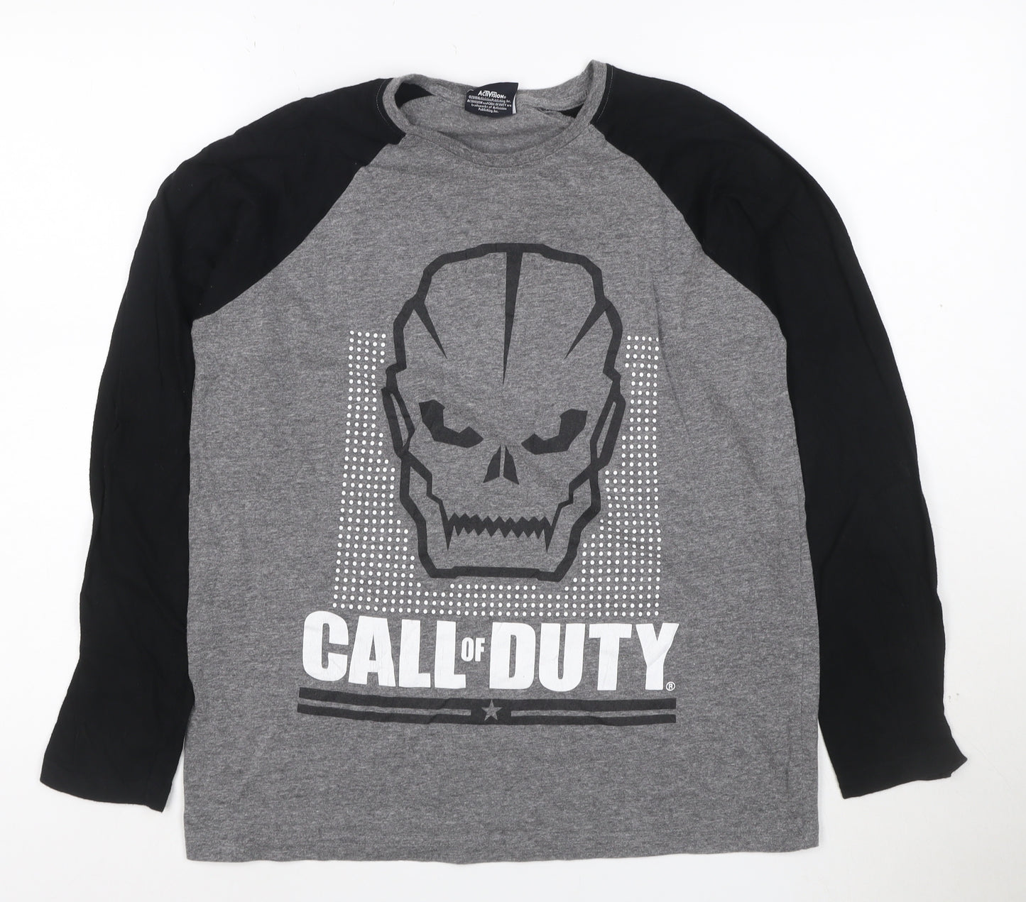 Call of Duty Men’s Grey Long Sleeve Graphic T-Shirt Size S