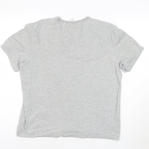 Calvin Klein Women's Grey Cotton Logo T-Shirt Size L