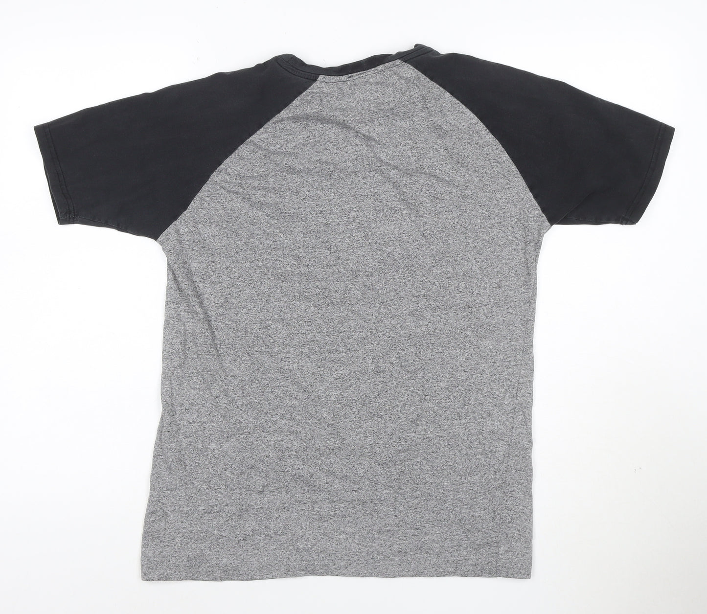 Wasps Rugby Men's Grey & Black Raglan Short Sleeve T-Shirt Size M