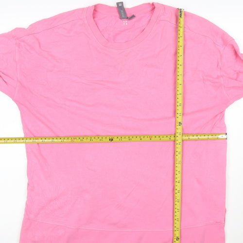 Sweaty Betty Womens Pink Long Sleeve Crew Neck Pullover Sweatshirt Size 12