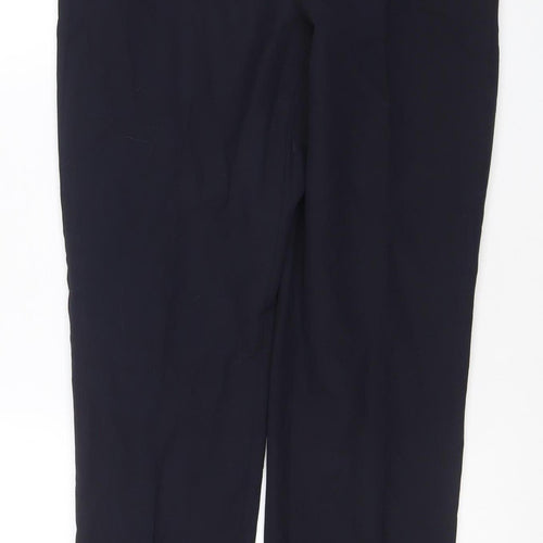Next Men’s Black Wool Blend Dress Pants 30S Regular Fit Formal Trousers