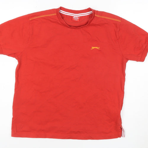Slazenger Boys Red Short Sleeve Cotton Sports T-Shirt 11-12 Years