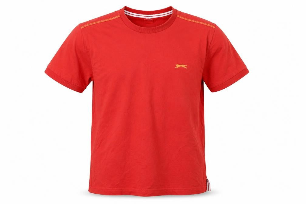 Slazenger Boys Red Short Sleeve Cotton Sports T-Shirt 11-12 Years