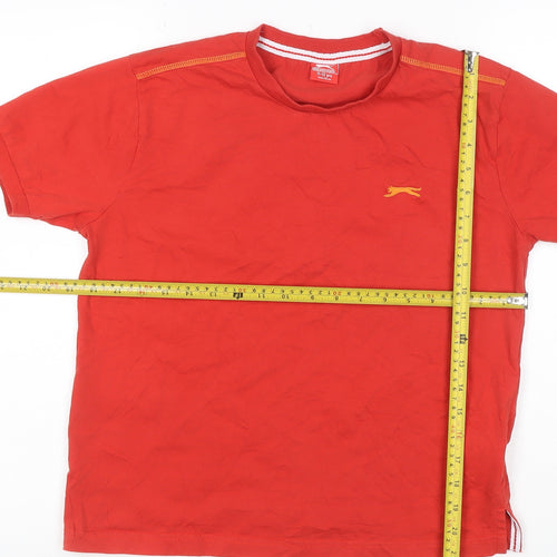 Slazenger Boys Red Short Sleeve Cotton Sports T-Shirt 11-12 Years