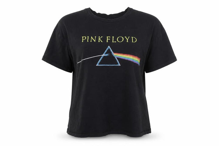 Pull&Bear Women’s Black Pink Floyd Short Sleeve Cotton T-Shirt Size S