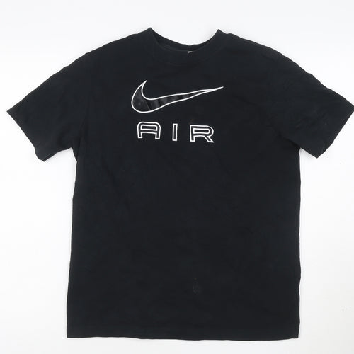Nike Men's Black Air Graphic Loose Fit T-Shirt XS