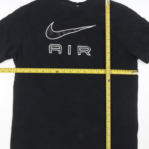 Nike Men's Black Air Graphic Loose Fit T-Shirt XS