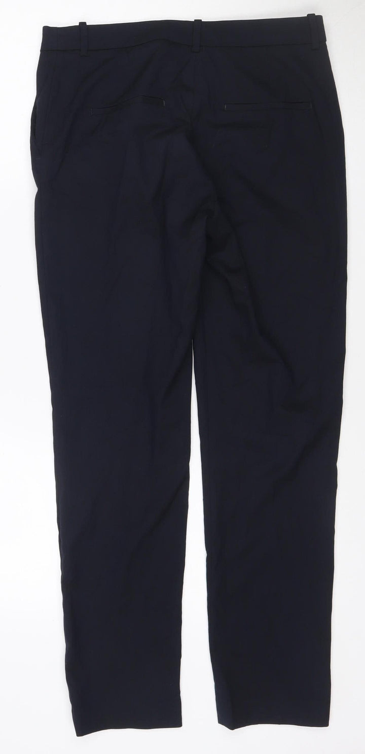 H&M Women’s Black Straight Leg Dress Pants Size 10 Formal Work Trousers