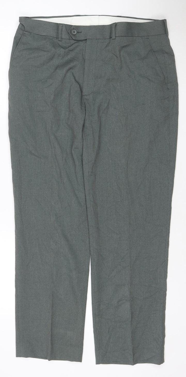 The Edinburgh Woollen Mill Men's Grey 36 Regular Trousers