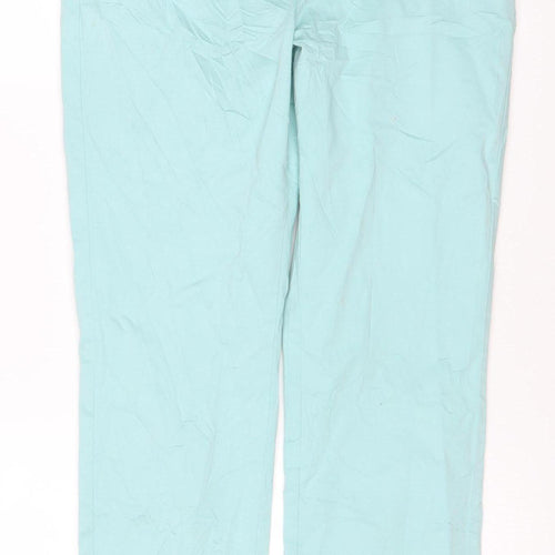 Marks and Spencer Women Green Size 10 Short Straight Stretch Jeans