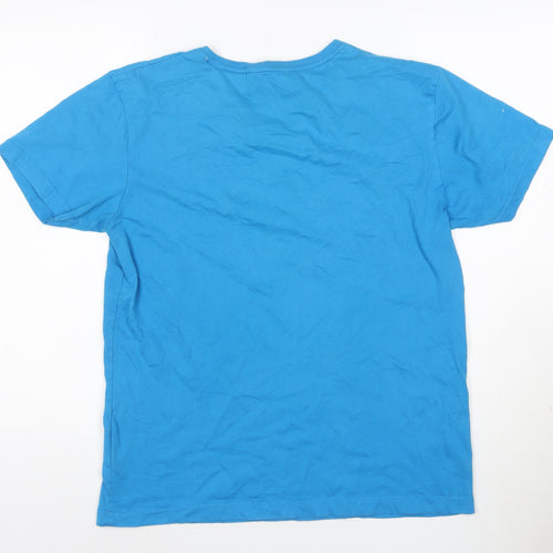 SoulCal & Co Men's Blue V-Neck Short Sleeve T-Shirt Size M