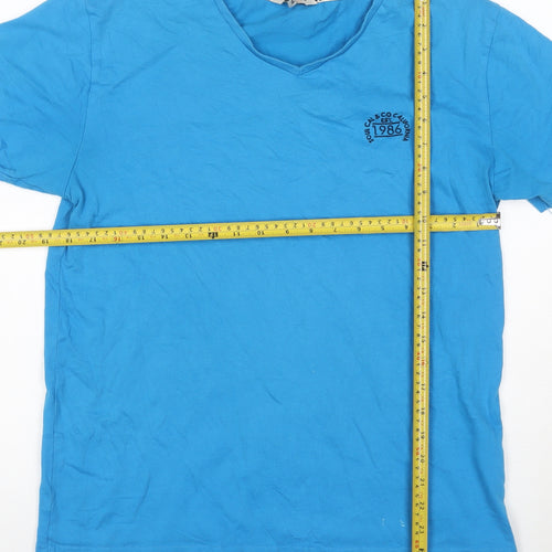 SoulCal & Co Men's Blue V-Neck Short Sleeve T-Shirt Size M