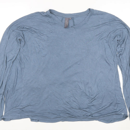 Sweaty Betty Women Blue Long Sleeve Bamboo Jersey T-Shirt Size S