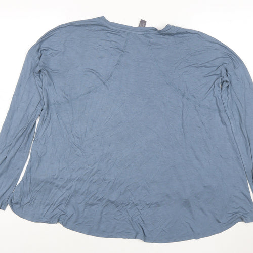 Sweaty Betty Women Blue Long Sleeve Bamboo Jersey T-Shirt Size S