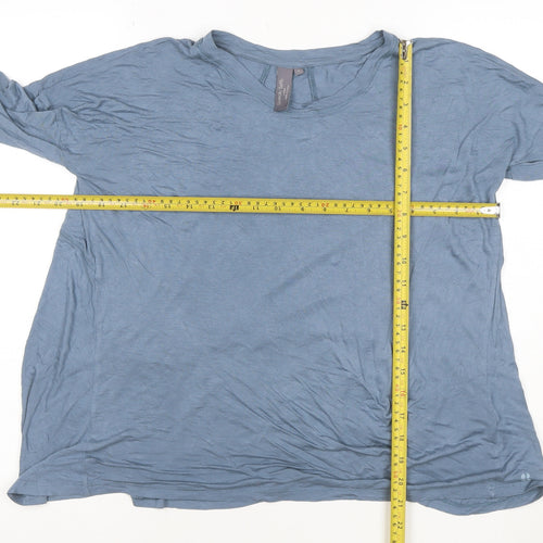 Sweaty Betty Women Blue Long Sleeve Bamboo Jersey T-Shirt Size S
