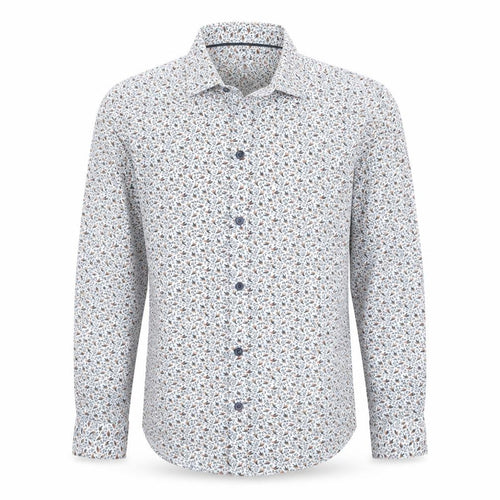 John Lewis Boys Multicoloured Bird Print Cotton Button-Up Shirt 13 Years