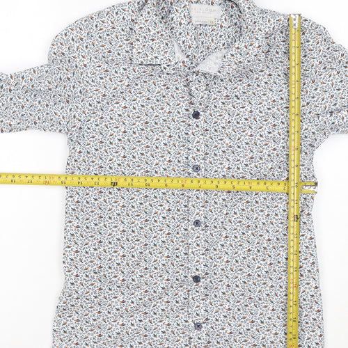 John Lewis Boys Multicoloured Bird Print Cotton Button-Up Shirt 13 Years