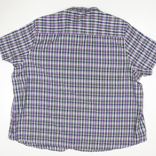 Premier Man Men's Multicoloured Check Short Sleeve 5XL Casual Shirt