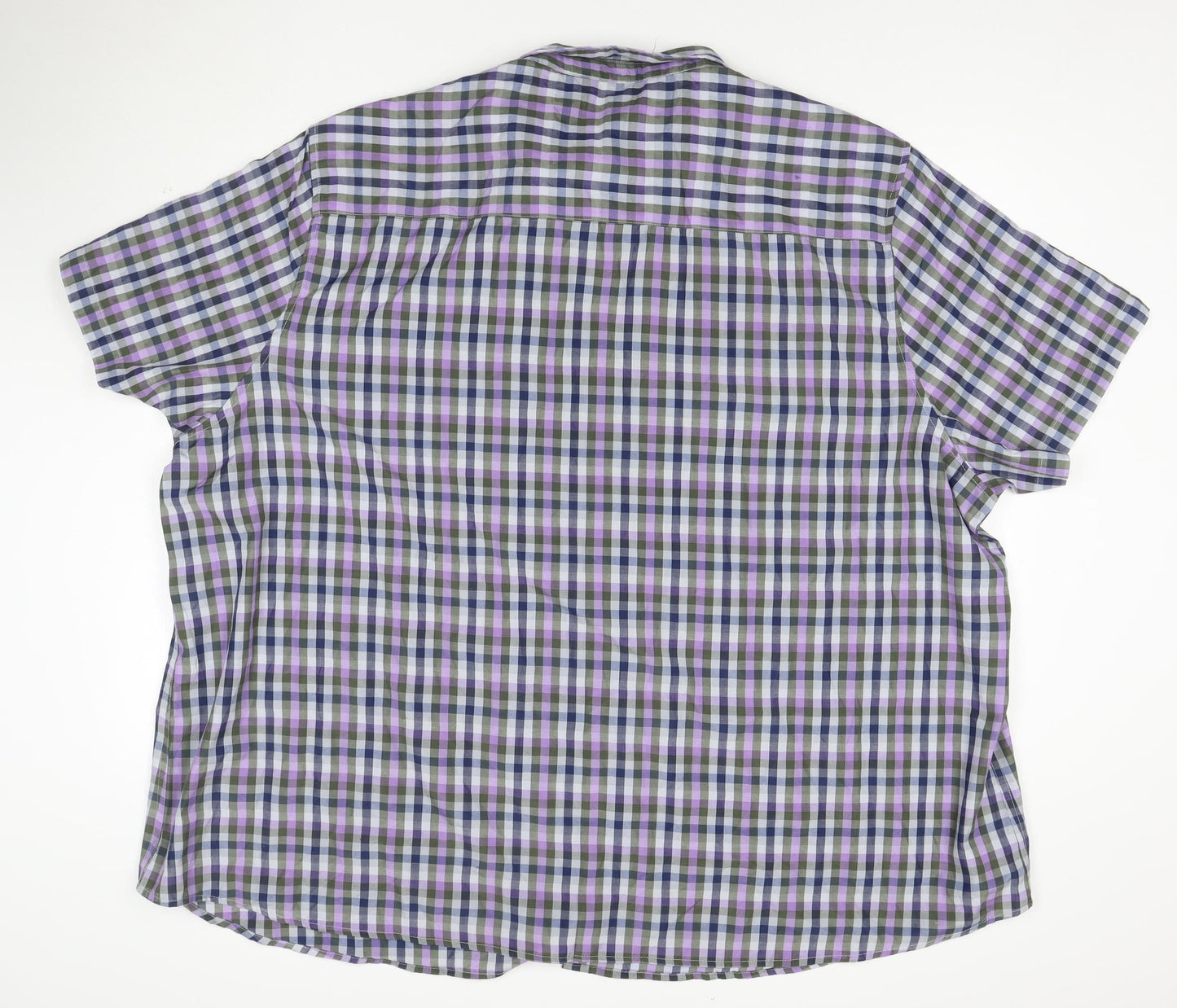 Premier Man Men's Multicoloured Check Short Sleeve 5XL Casual Shirt