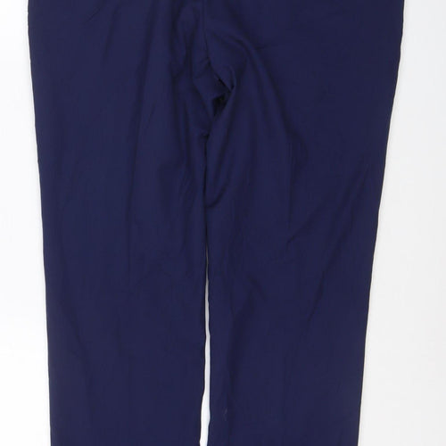 Next Men's Blue 36in Slim Fit Dress Trousers 29in Short Leg