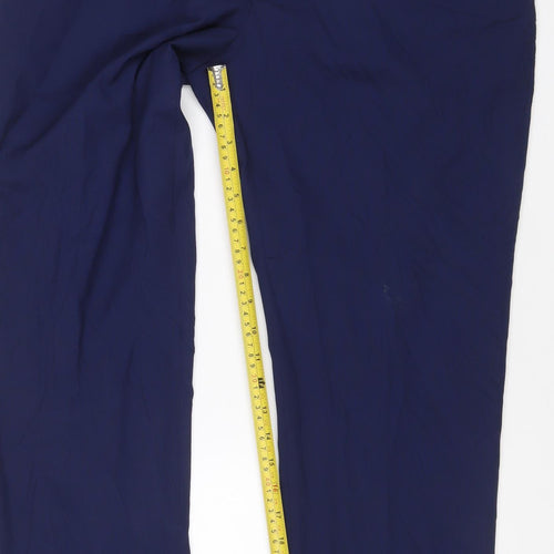 Next Men's Blue 36in Slim Fit Dress Trousers 29in Short Leg