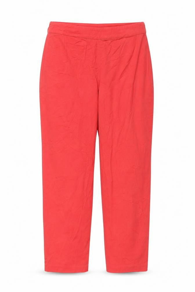 Front view of Marks & Spencer Women Red, size 12, Long Straight Jeans