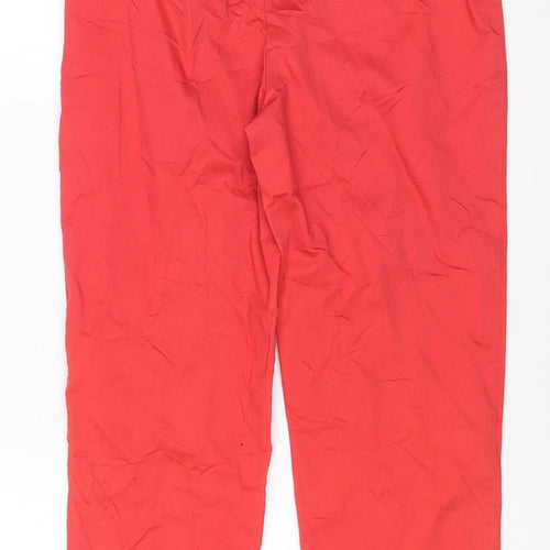 Marks and Spencer Women Red Size 12 Long Straight Jeans