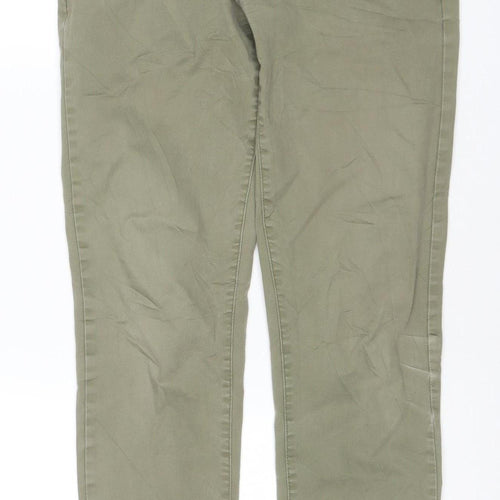 Next Mens Green Slim Fit Stretch Chino Trousers 30R
