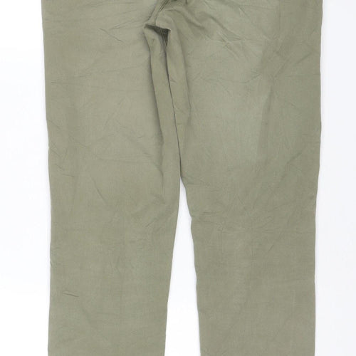 Next Mens Green Slim Fit Stretch Chino Trousers 30R