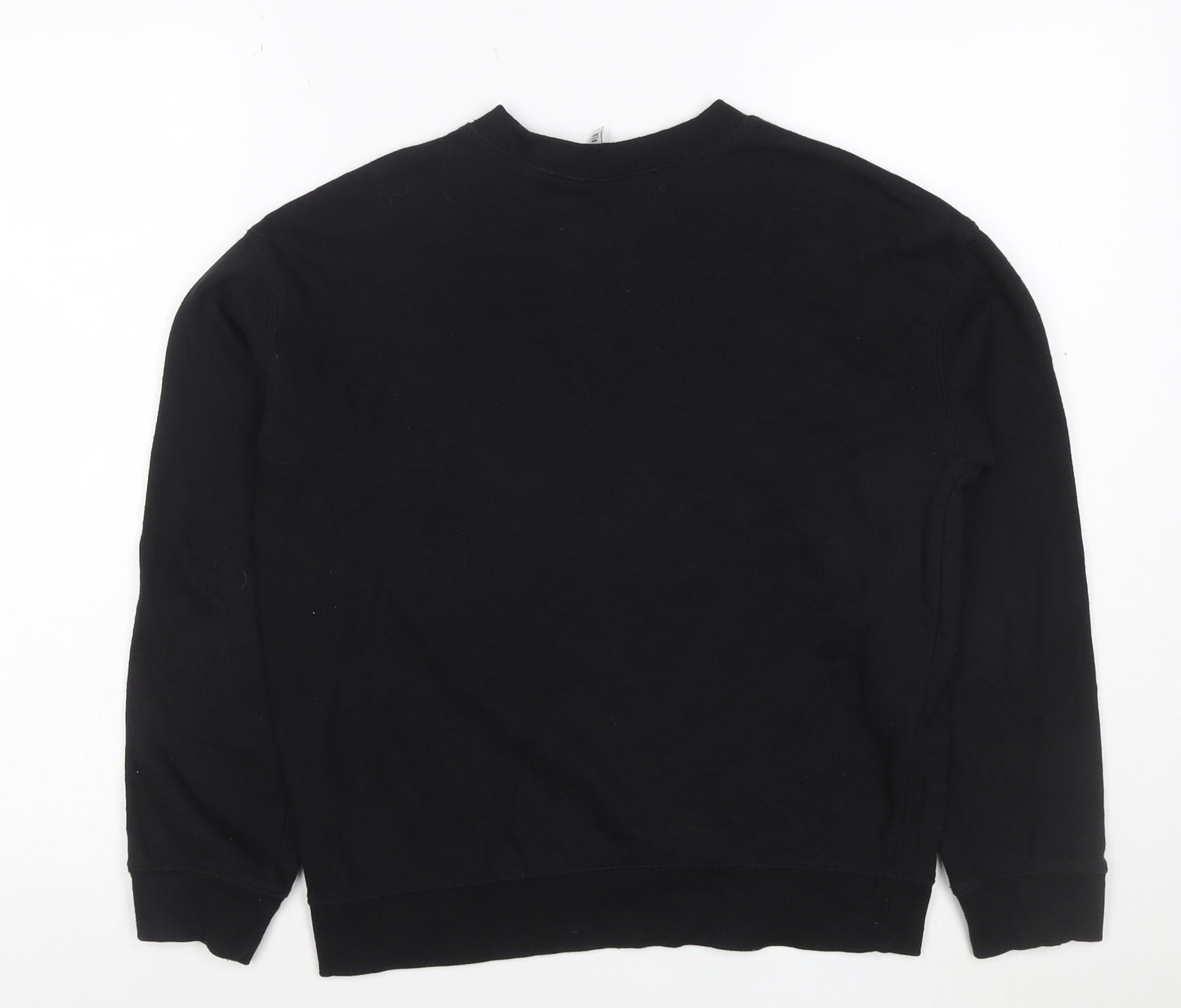 H&M Divided Women Black Mickey Mouse Pullover Sweatshirt Size S