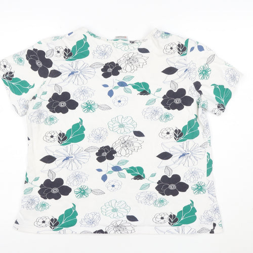 Damart Women’s Multicoloured Floral Cotton T-Shirt L