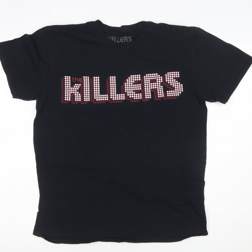 The Killers Women's Black Cotton Band T-Shirt M Short Sleeve