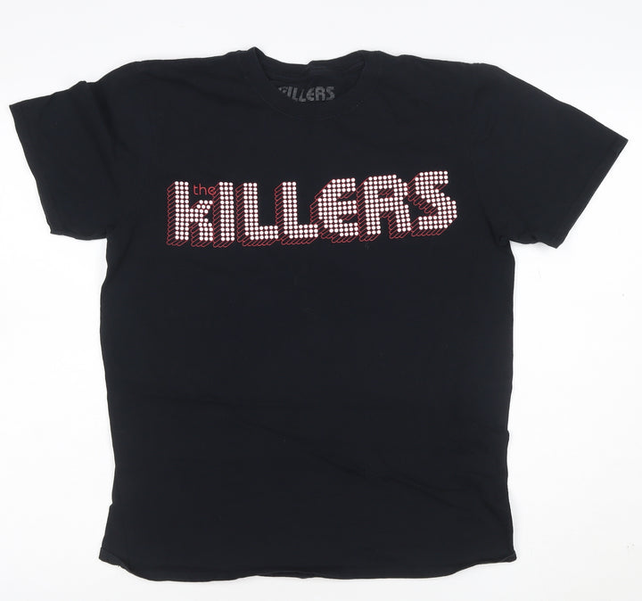 The Killers Women's Black Cotton Band T-Shirt M Short Sleeve
