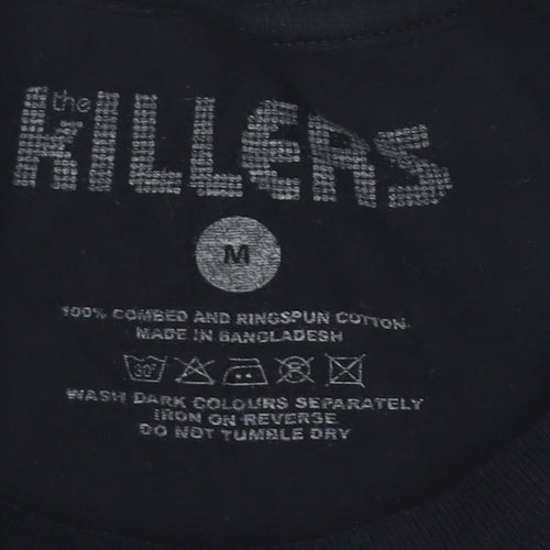 The Killers Women's Black Cotton Band T-Shirt M Short Sleeve