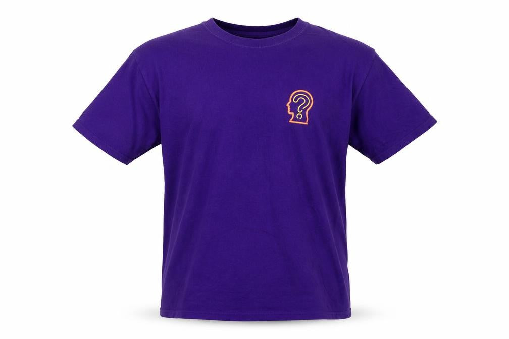 Topman Men's Purple Graphic Print Crew Neck T-Shirt Size M
