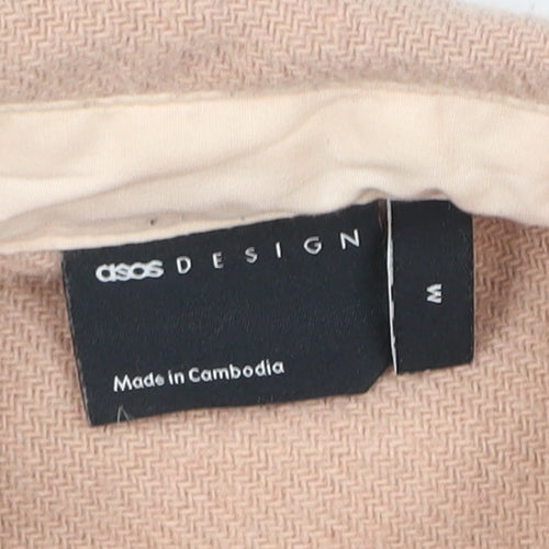 ASOS DESIGN Men's Beige Twill Shirt Jacket M 40in Cotton Blend