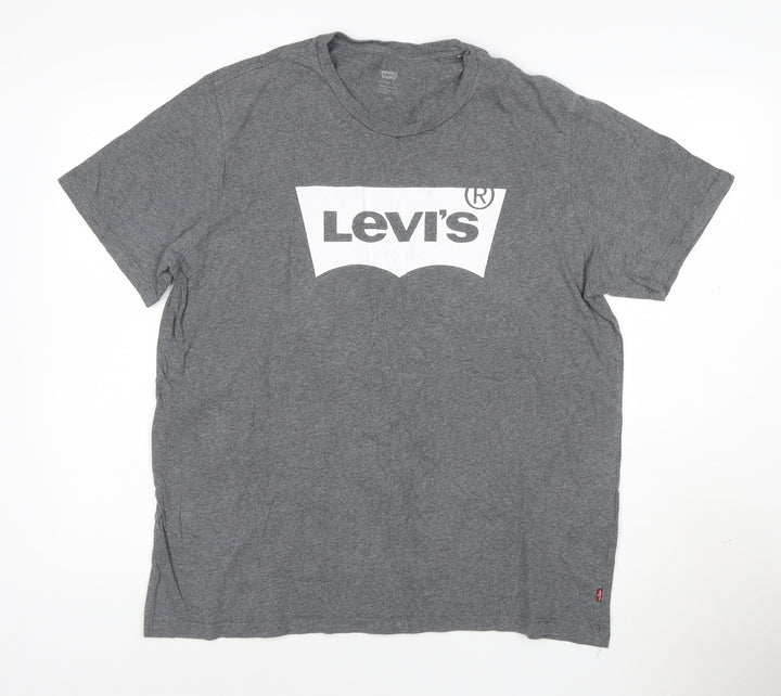 Levi's Men's Grey Short Sleeve Crew Neck T-Shirt Size L