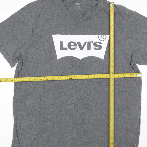 Levi's Men's Grey Short Sleeve Crew Neck T-Shirt Size L
