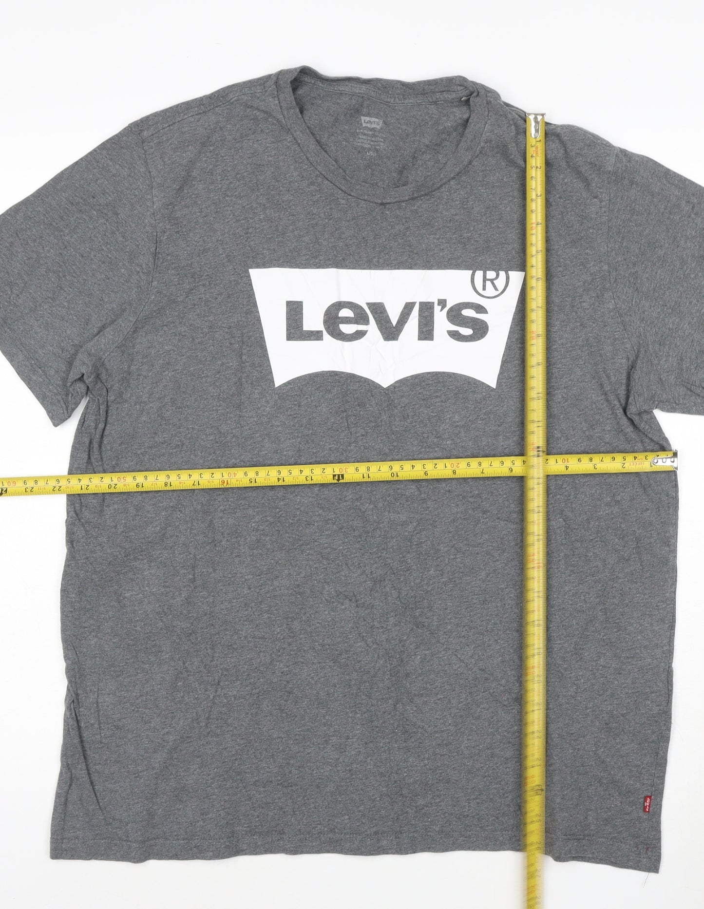 Levi's Men's Grey Short Sleeve Crew Neck T-Shirt Size L