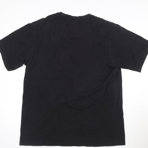 Maharishi Men's Black Organic Cotton XL Embroidered Tiger T-Shirt