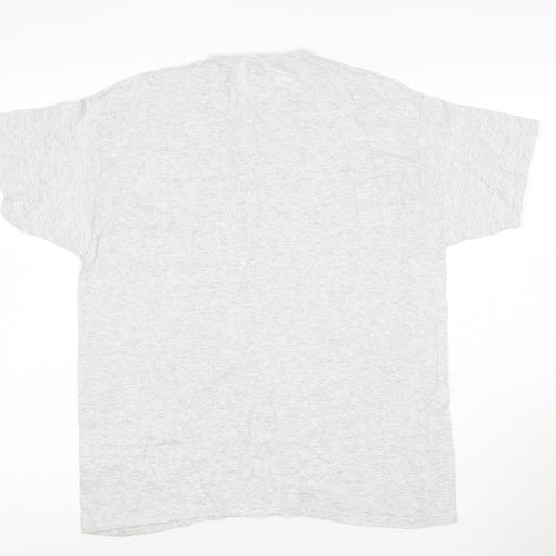 Fruit of the Loom Men's Grey Army Be The Best Logo T-Shirt L