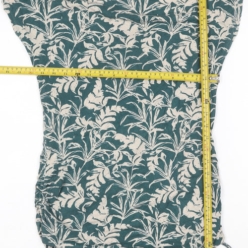 Phase Eight Women’s Green Floral Tunic Blouse Size 10